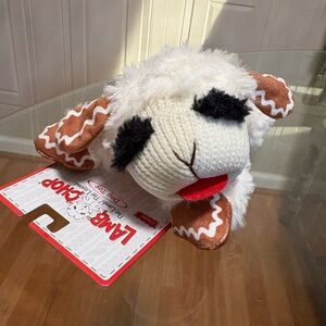Lambchop Plush Christmas Dog Toy Squeaker  Color 8.5" NWT